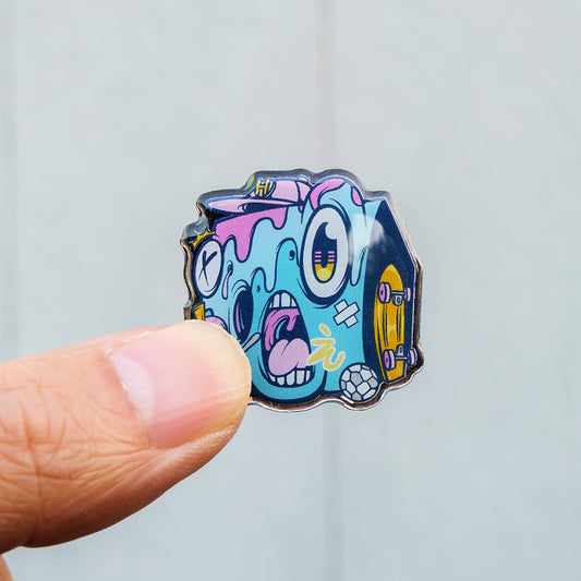 CHAOSCUBE × Ice Cream Monster ピンバッヂ