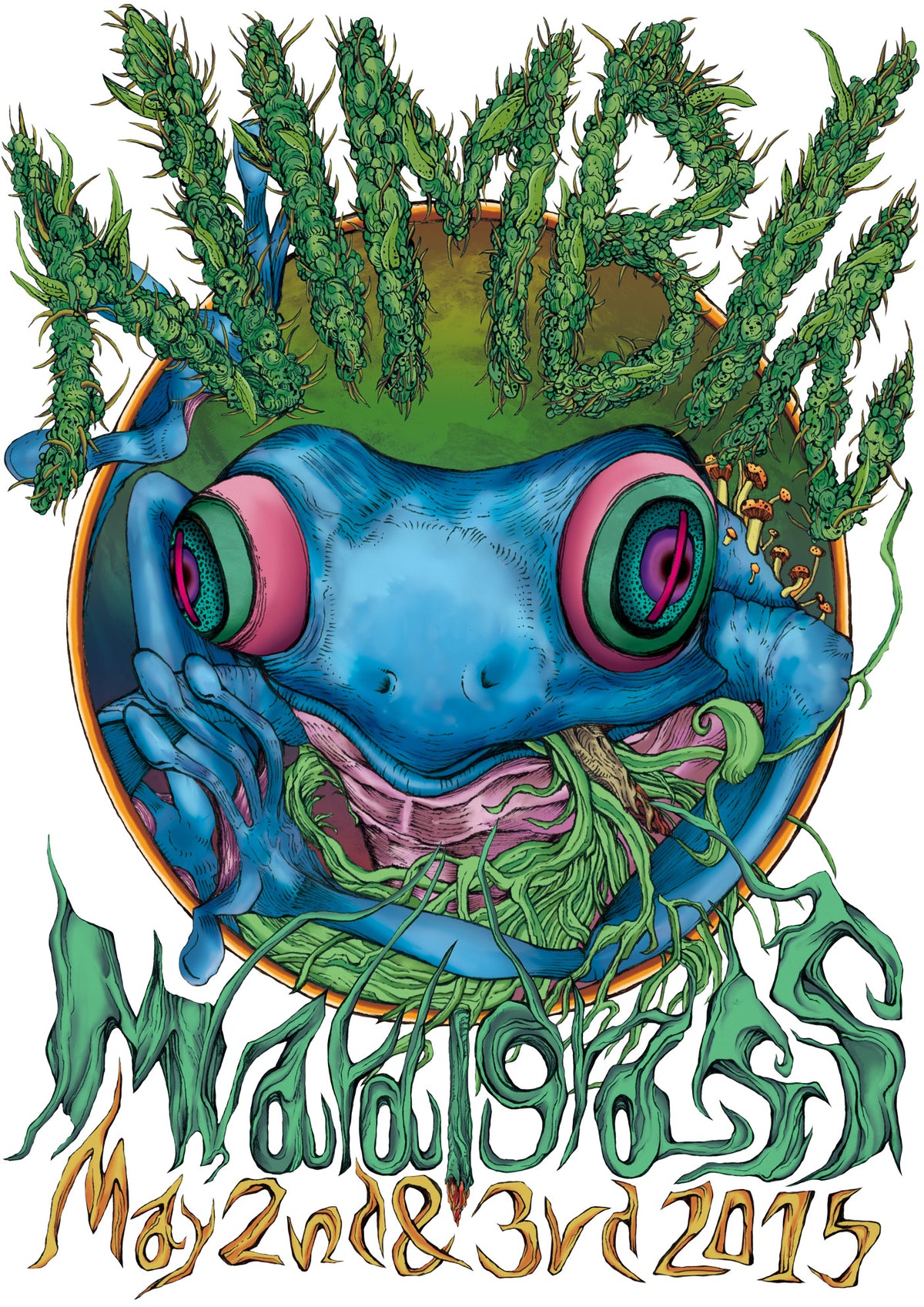 Nimbin Mardigrass 2015 Official Design Tee